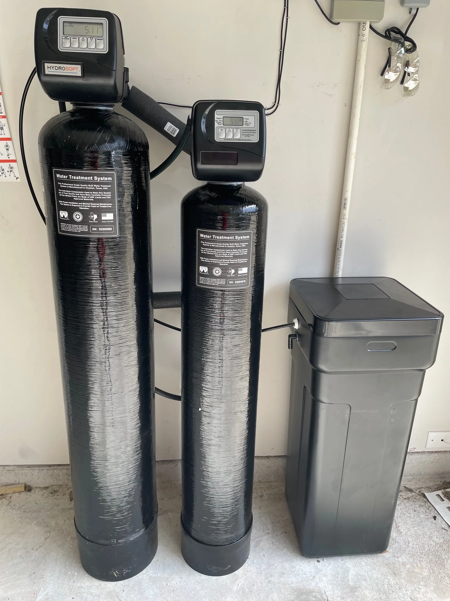 Salt-based water softener