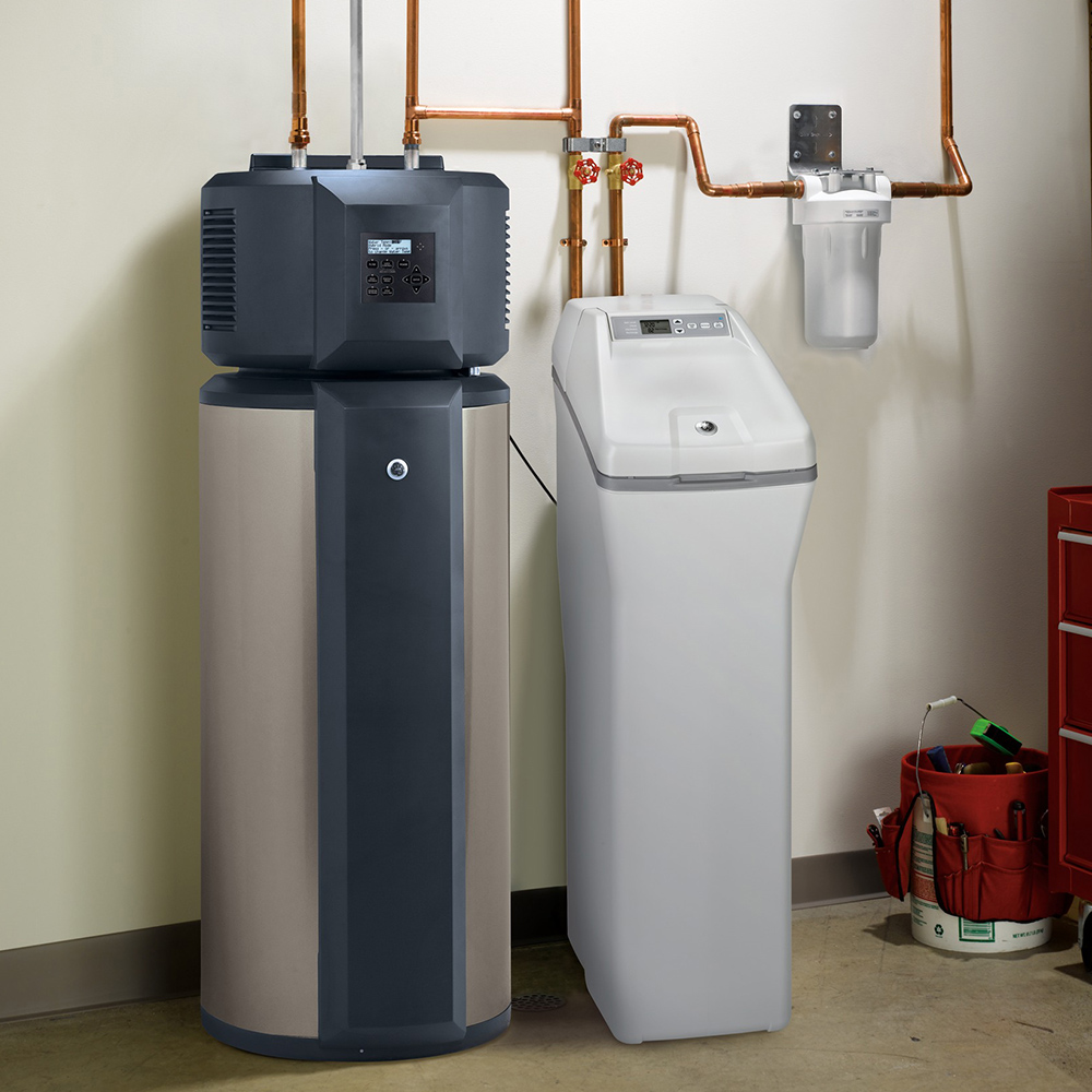 Dual-tank water softener
